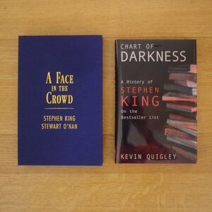 2 LIMITED EDITION BOOKS: A FACE IN THE CROWD Stephen King & CHART OF DARKNESS